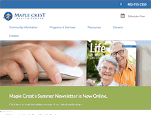 Tablet Screenshot of maplecrest.net